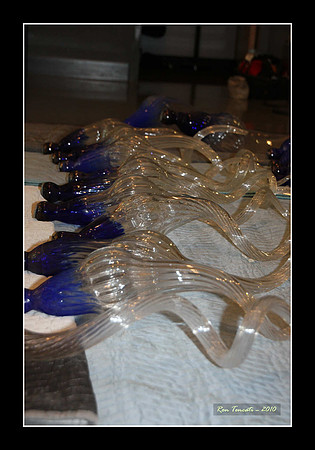 Packing up Chihuly Glass