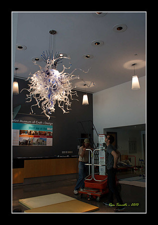 Packing up Chihuly Glass