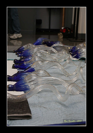 Packing up Chihuly Glass