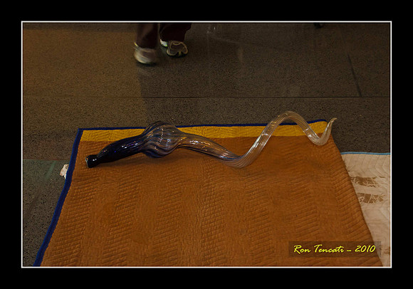 Packing up Chihuly Glass
