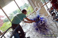 Chihuly Chandelier Reinstallation